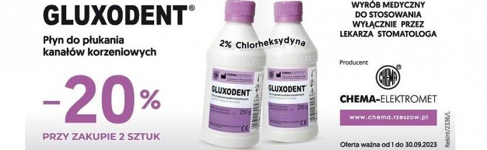 Poznaj GLUXODENT® - płyn do płukania kanałów korzeniowych